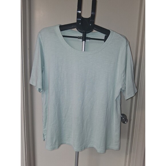 Orvis Tops - Orvis Pima Cotton Slub Knit Tee Green XXL Gorpcore Coastal Everyday Basic Earthy
